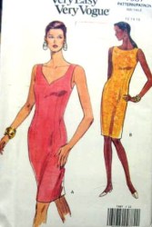 7987 VOGUE SLEEVELESS DRESS VERY EZ  PATTERN 6-10, 12-16
